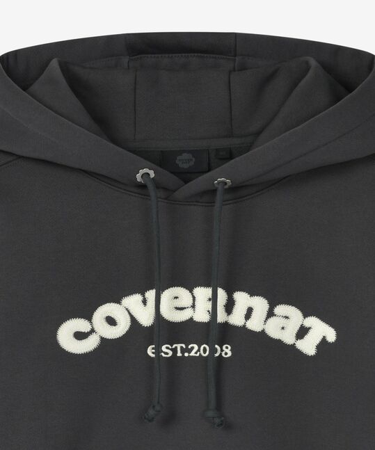 WOMEN COOPER LOGO BRUSHED HOODIE