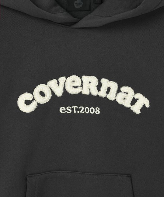 WOMEN COOPER LOGO BRUSHED HOODIE