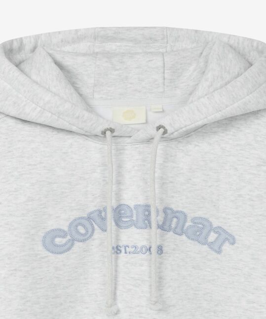 WOMEN COOPER LOGO BRUSHED HOODIE