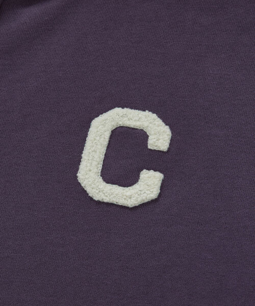 WOMEN C LOGO ZIP-UP HOODIE