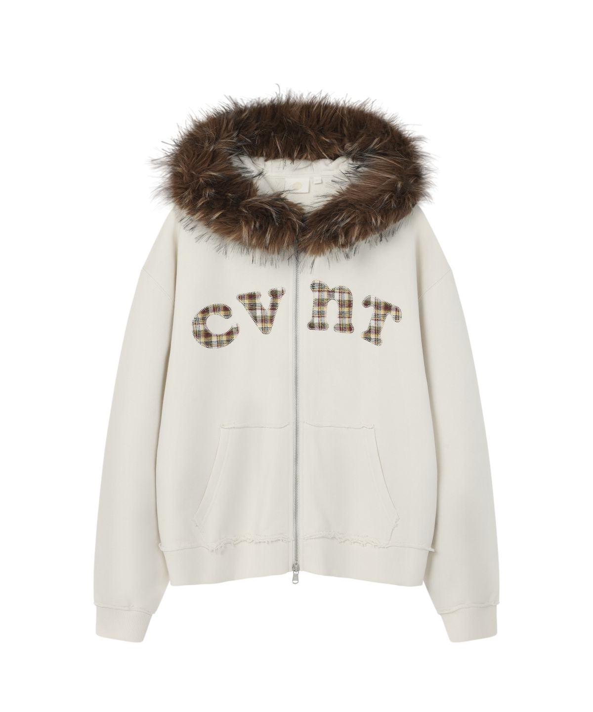 WOMEN OVER-FIT ZIP-UP HOODIE