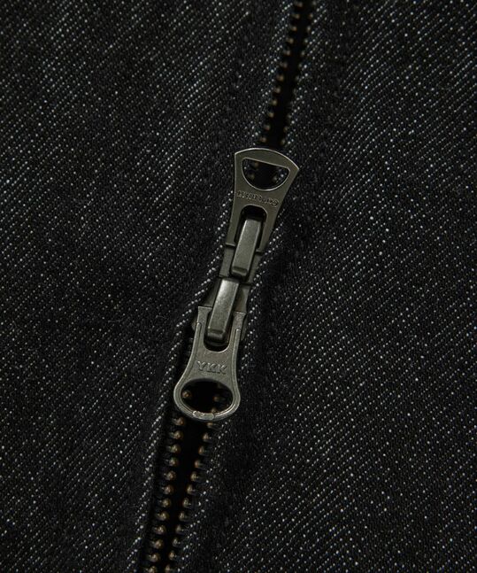RING-SPUN C-LOGO DENIM HOODED JACKET