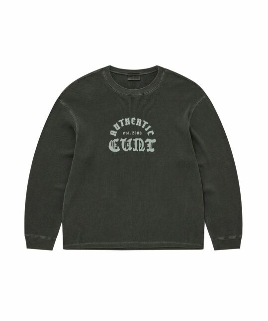 WAFFLE GRAPHIC LONG SLEEVE