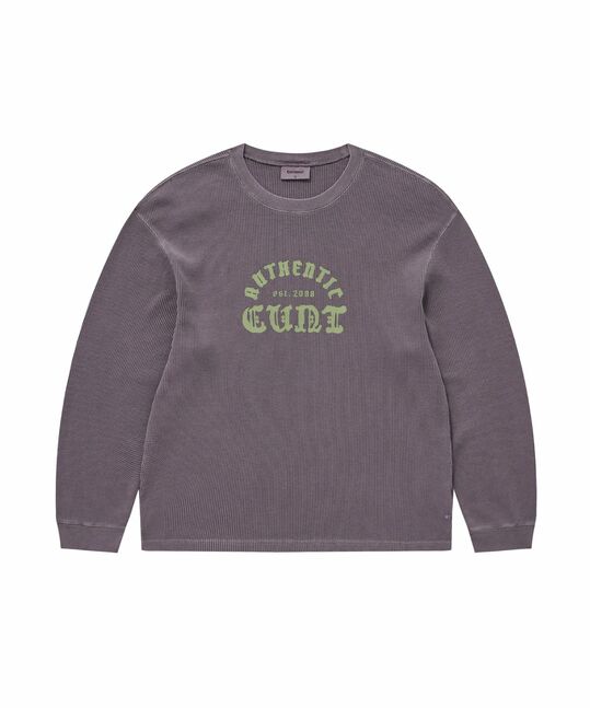 WAFFLE GRAPHIC LONG SLEEVE