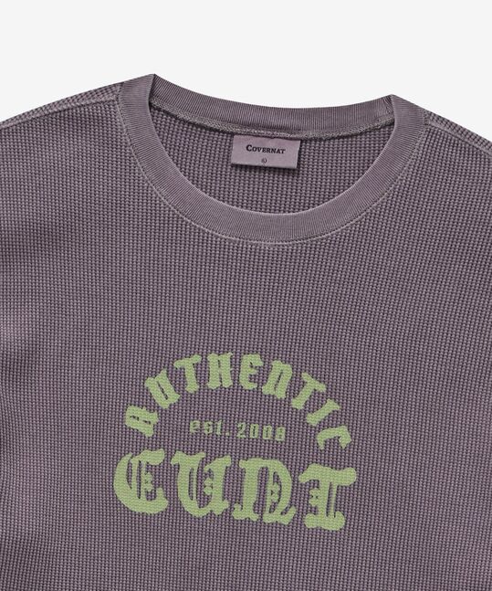 WAFFLE GRAPHIC LONG SLEEVE