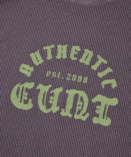 WAFFLE GRAPHIC LONG SLEEVE