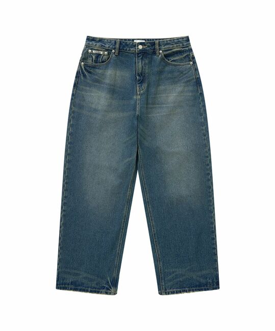 RING-SPUN WIDE DENIM PANTS
