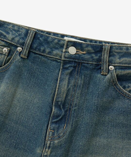 RING-SPUN WIDE DENIM PANTS