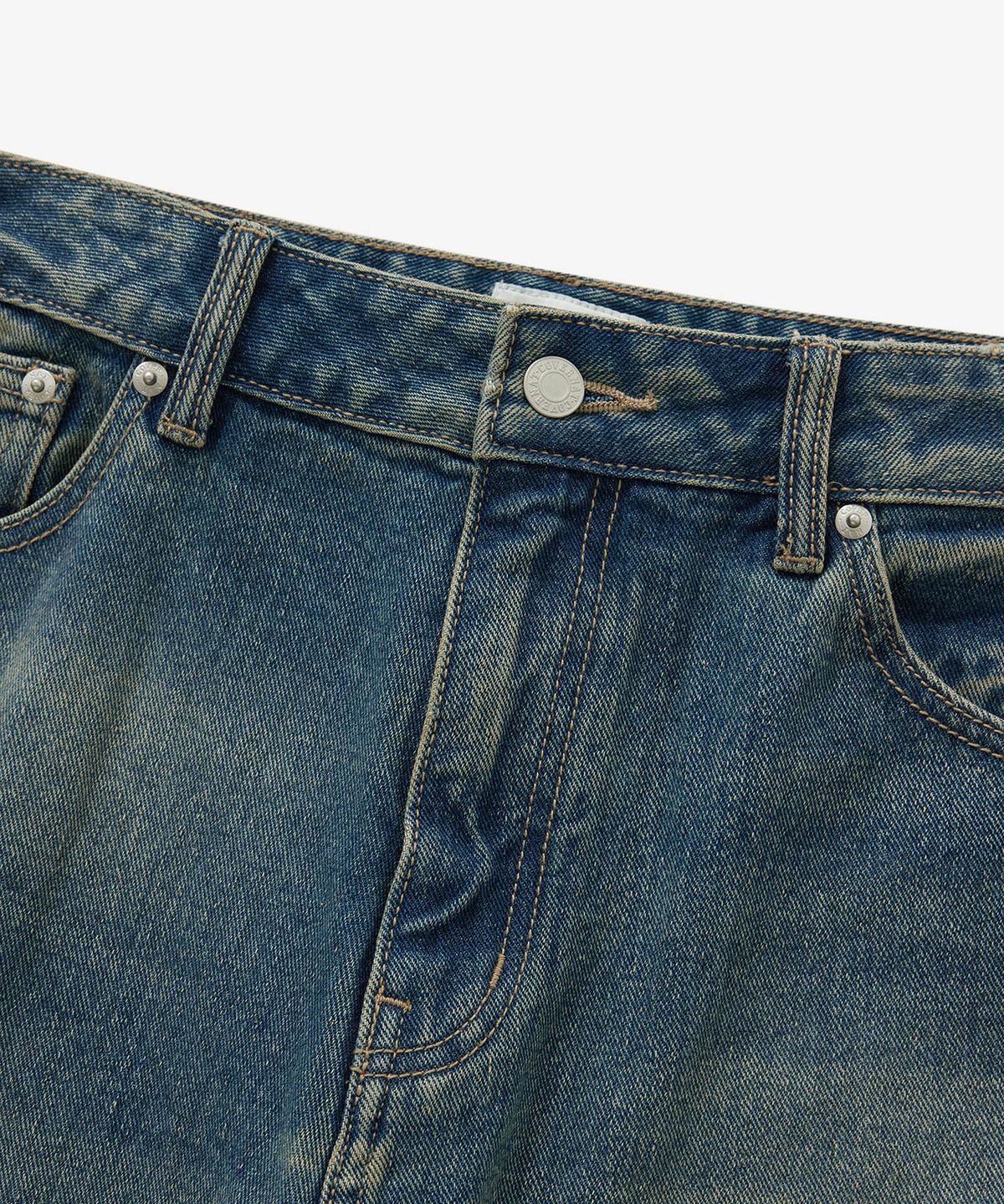 RING-SPUN WIDE DENIM PANTS