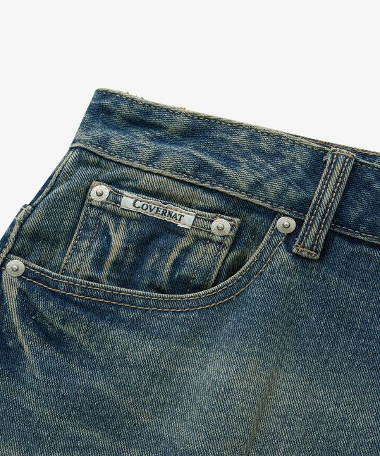 RING-SPUN WIDE DENIM PANTS