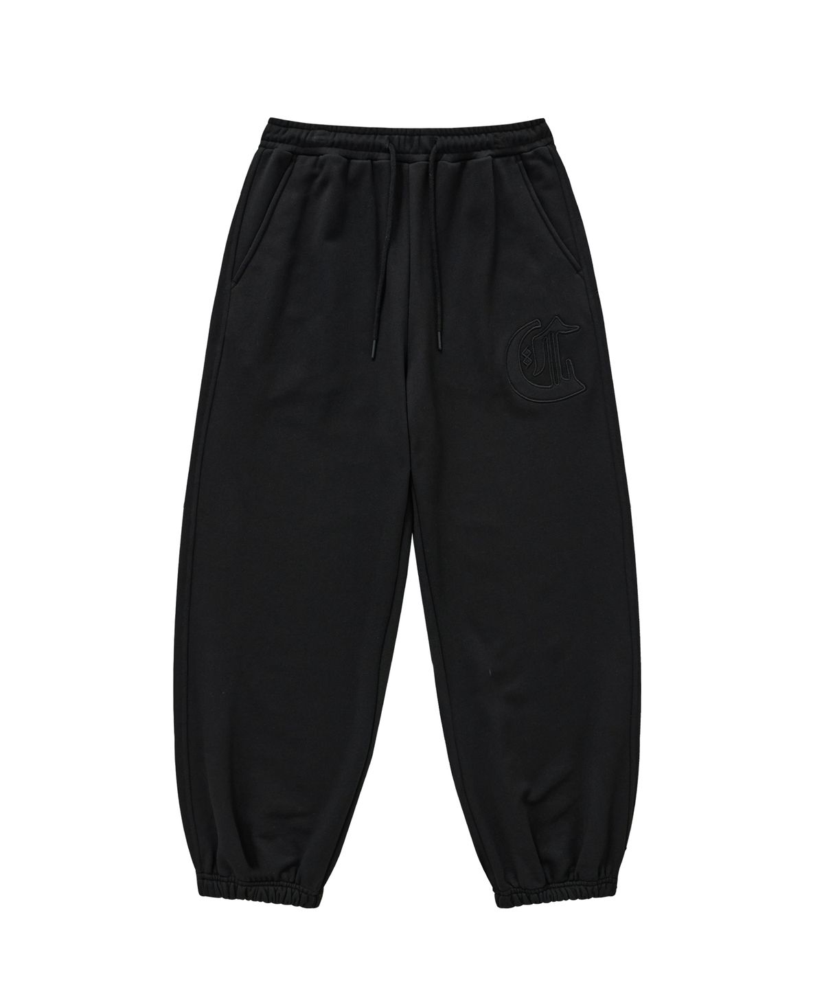 GOTHIC C LOGO SEMI WIDE JOGGER SWEATPANTS