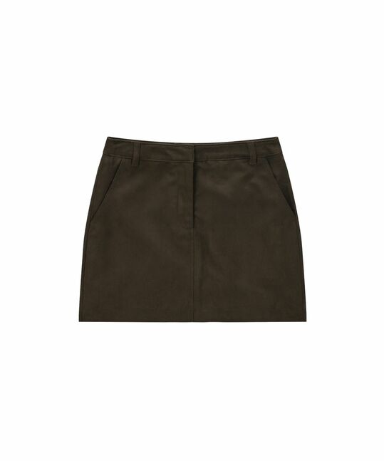 WOMEN SUEDE MINI SKIRT