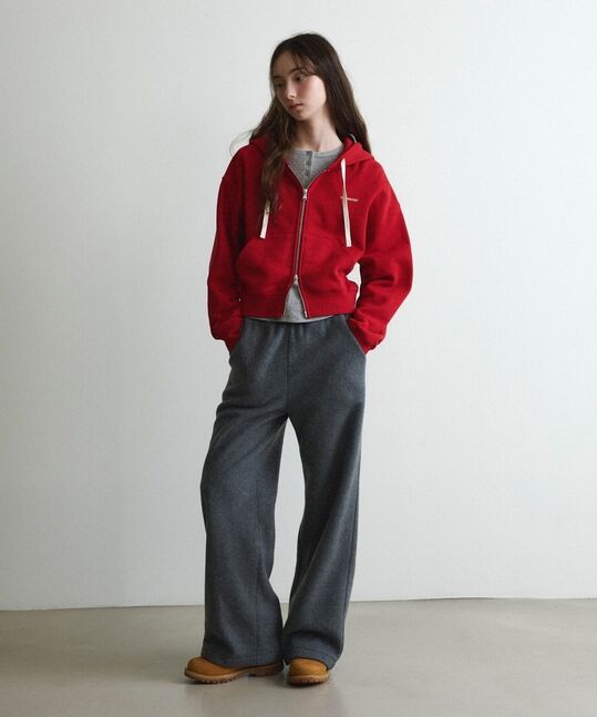 WOMEN BRUSHED STRAIGHT PANTS