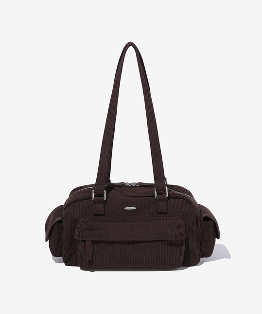 WOMEN POCKET SHOULDER BAG (CORDUROY)