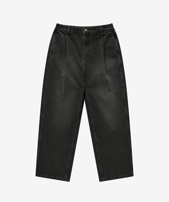 SEMI-WIDE DENIM EASY PANTS