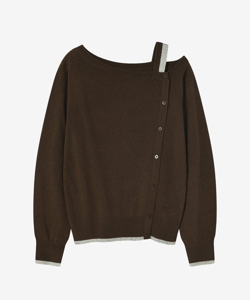 WOMEN OFF-SHOULDER KNIT