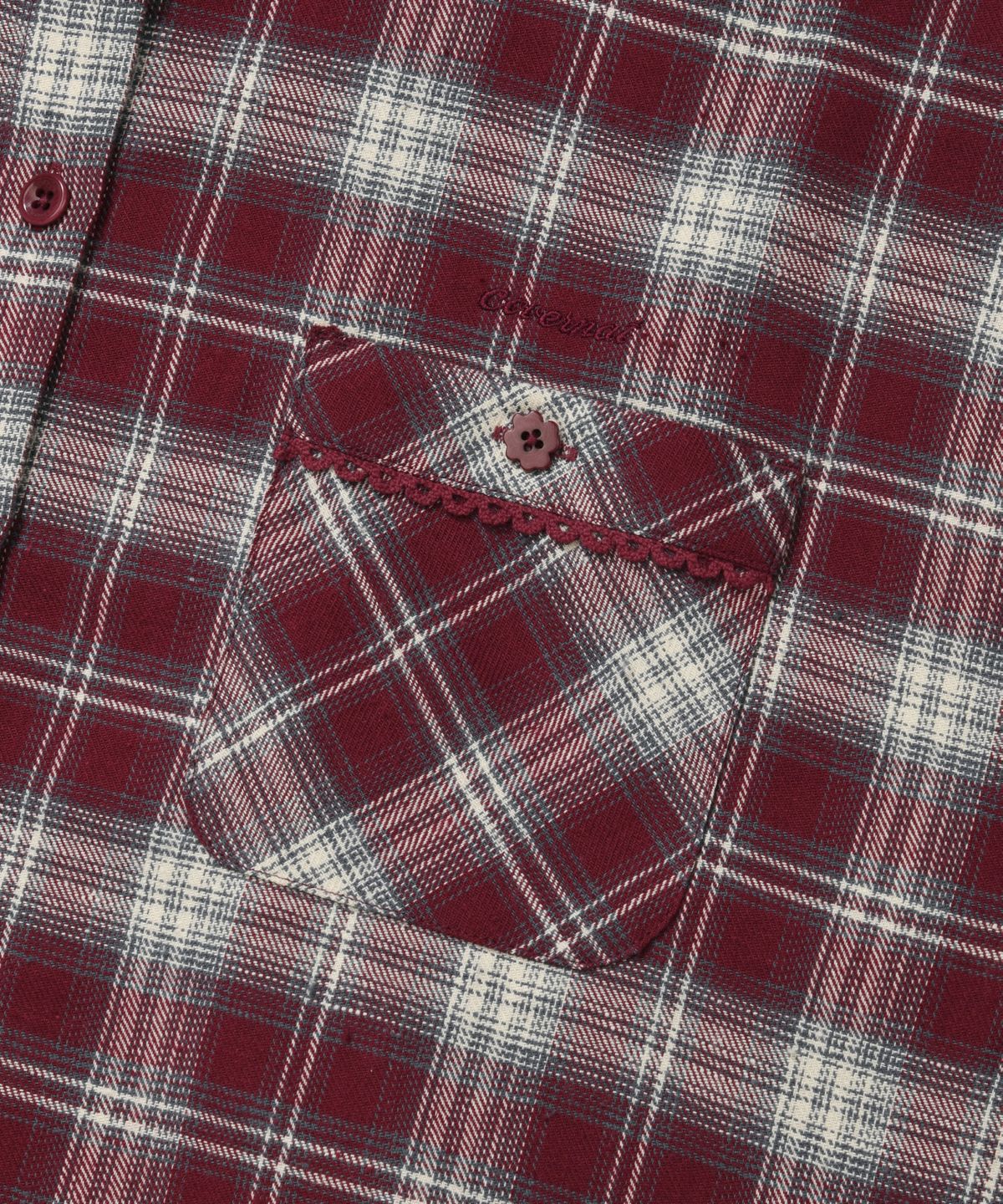 WOMEN HOODED CHECKED SHIRT
