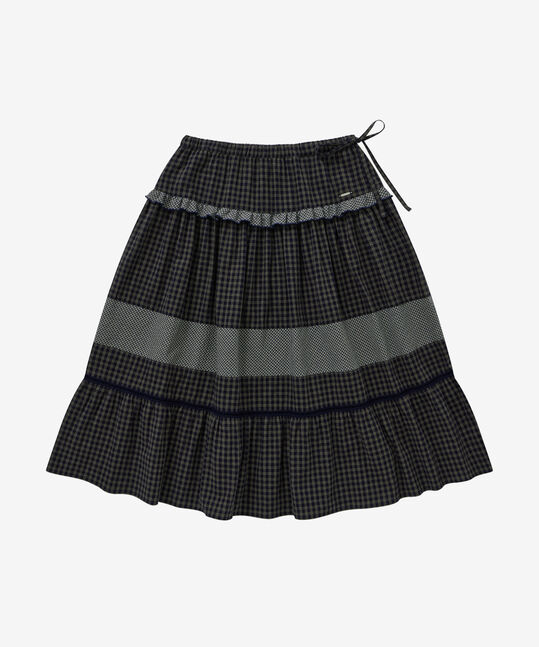 WOMEN GATHERED SKIRT