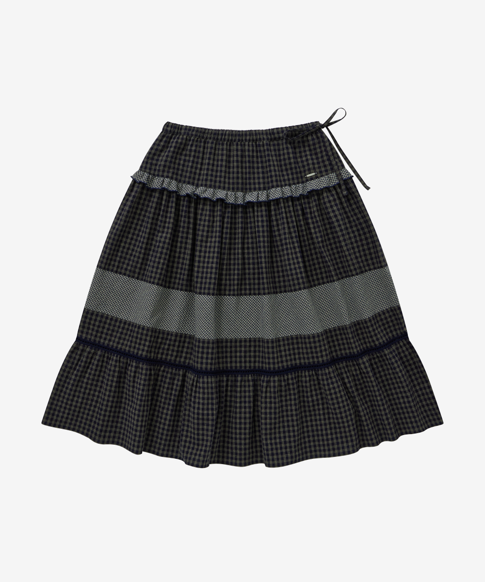WOMEN GATHERED SKIRT
