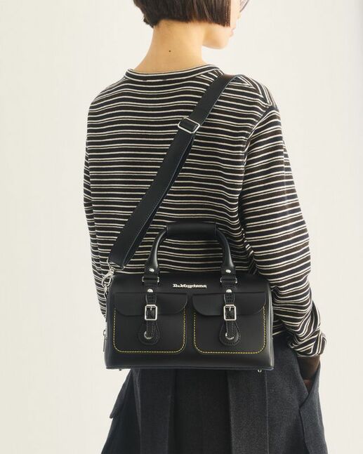 TOP HANDLE BAG BLACK KIEV+ SMOOTH