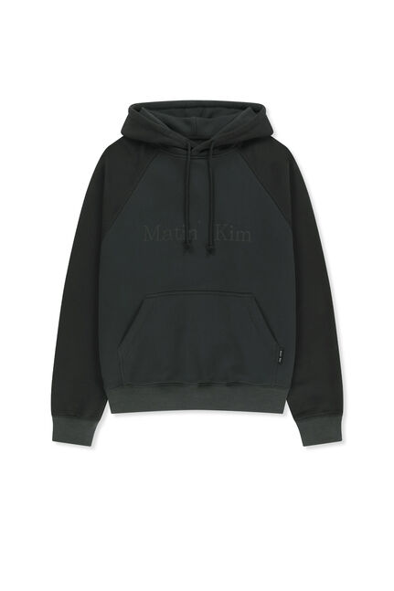 COLOR BLOCK LOGO HOODY TOP