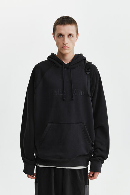 COLOR BLOCK LOGO HOODY TOP