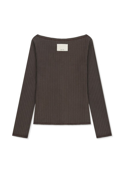 VINTAGE WASHED RIBBED SNAP TOP
