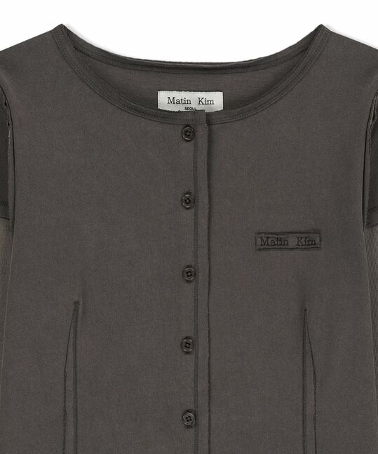 FADED COLOR BLOCK LAYERED BUTTON TOP