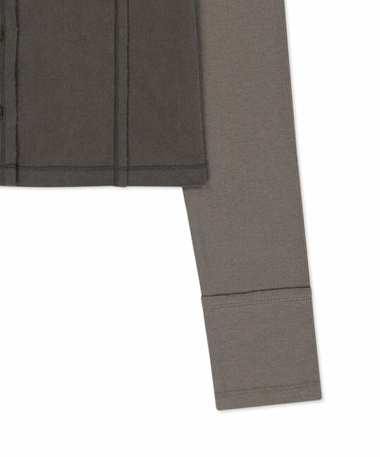 FADED COLOR BLOCK LAYERED BUTTON TOP