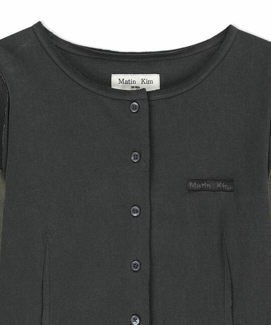 FADED COLOR BLOCK LAYERED BUTTON TOP