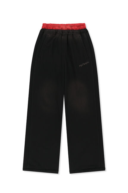 VINTAGE WASHED COLOR CONTRAST SWEATPANTS