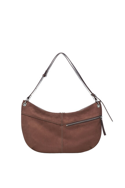 SUEDE ROUND HOBO BAG