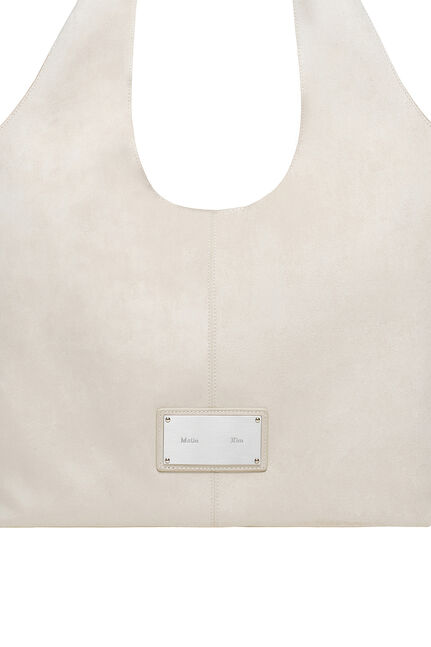SIDE ZIP SUEDE SHOULDER BAG