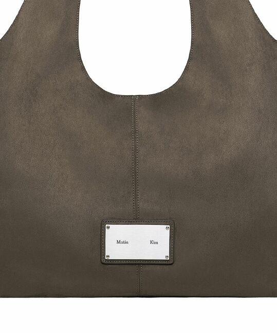 SIDE ZIP SUEDE SHOULDER BAG