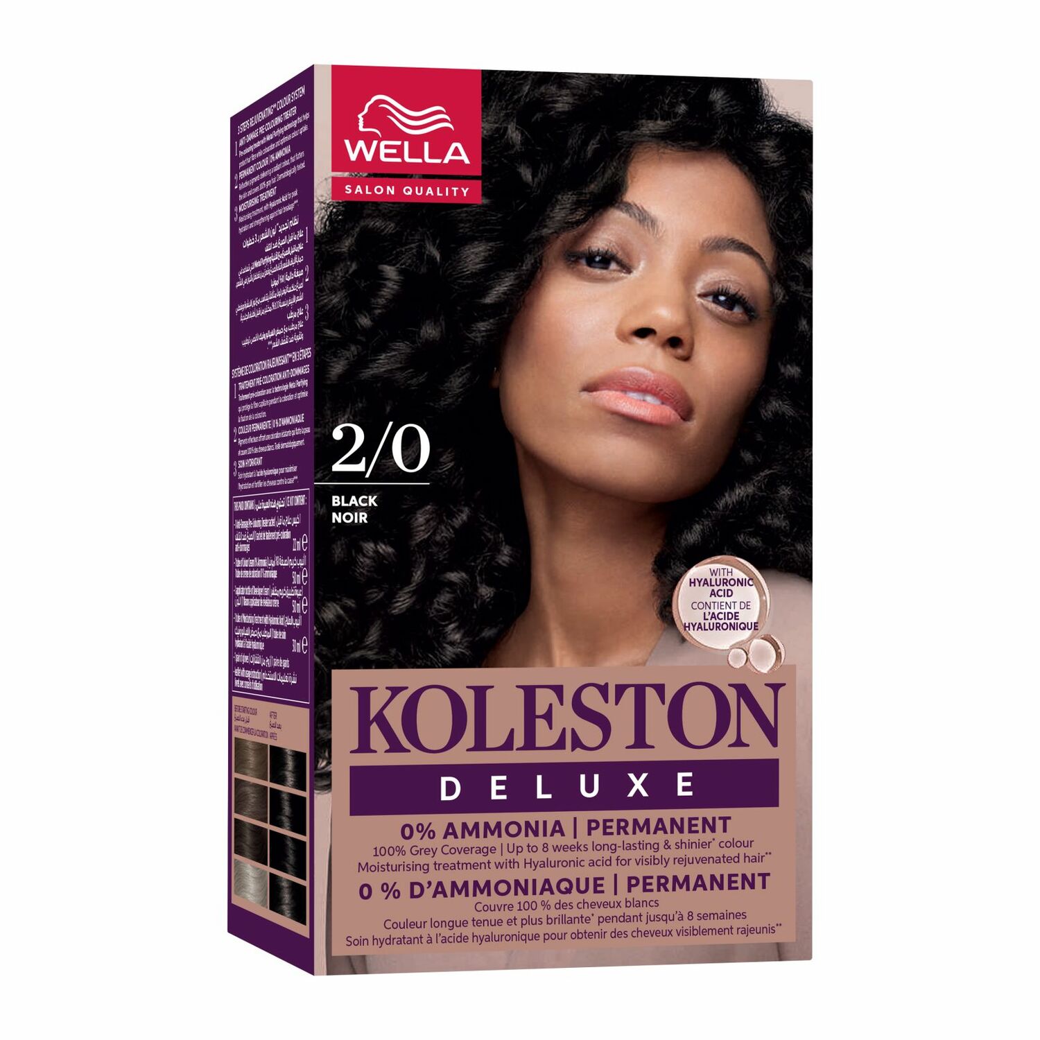 Koleston Deluxe Black 2 Аммиакгүй үсний будаг/Хар/