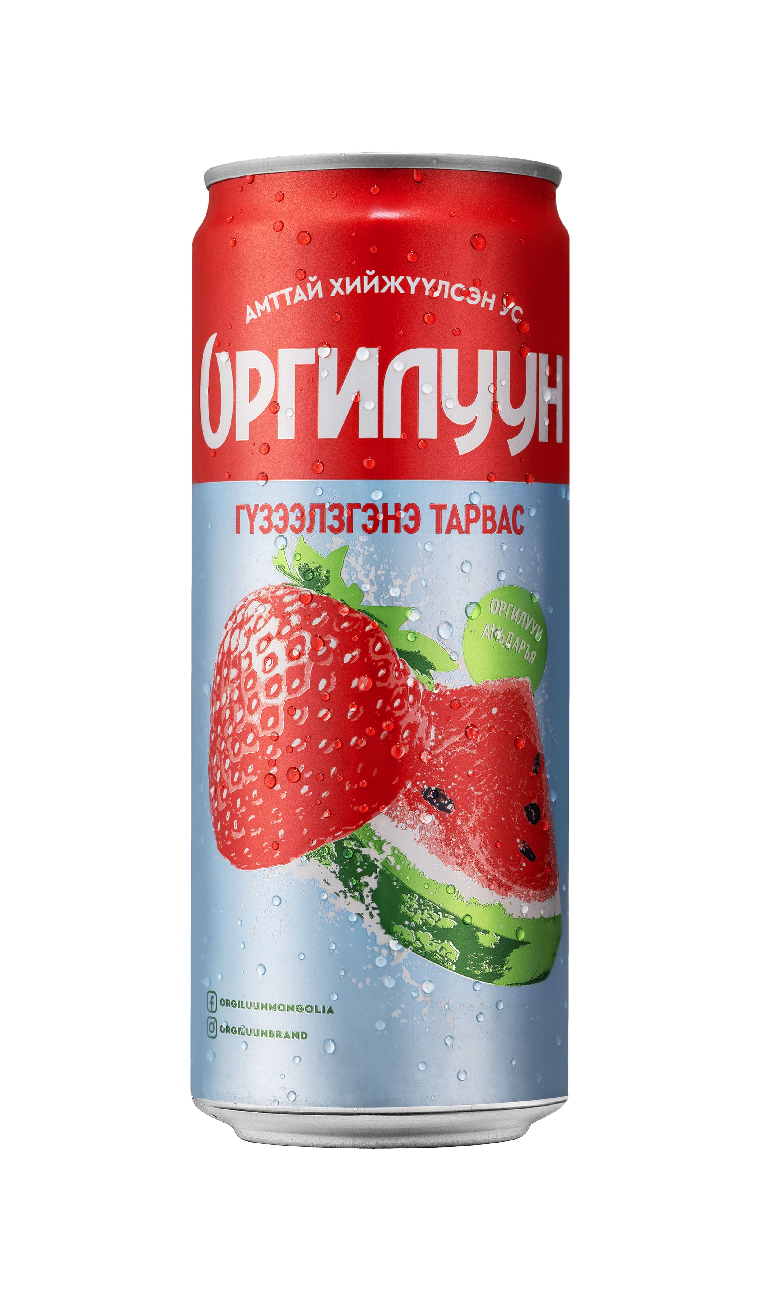 Orgiluun 0.33 L/Strawberry Wat