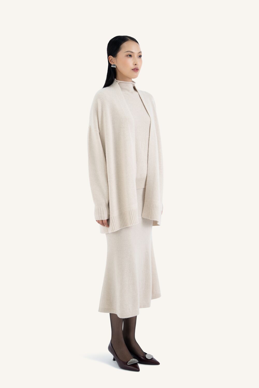 EMBOSSED ORCHID Cardigan - 3