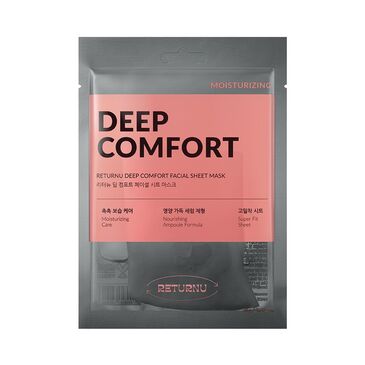  RETURNU DEEP COMFORT FACIAL SHEET MASK 