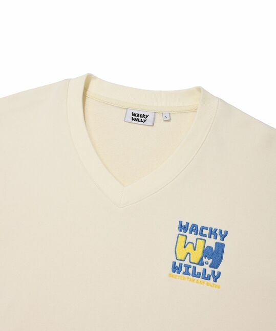 V-NECK SWEATSHIRT