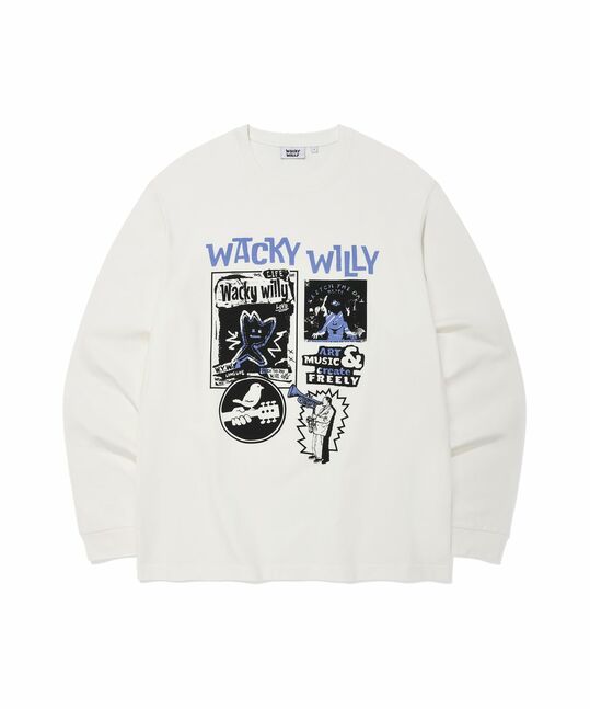 FRONT GRAPHIC LONG SLEEVE T-SHIRT