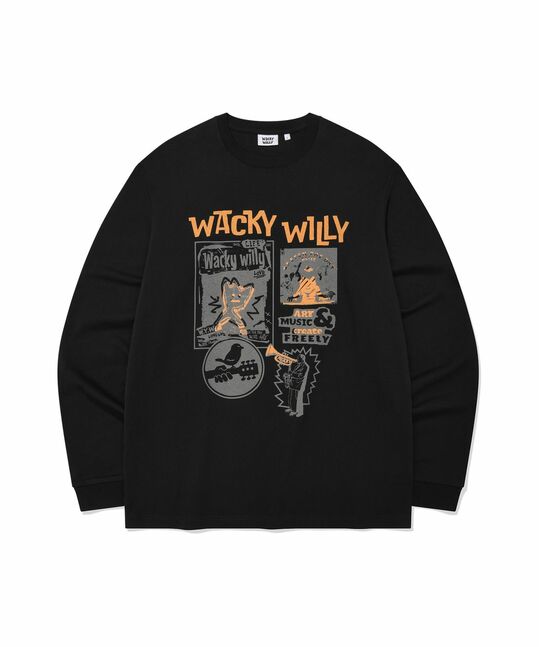 FRONT GRAPHIC LONG SLEEVE T-SHIRT
