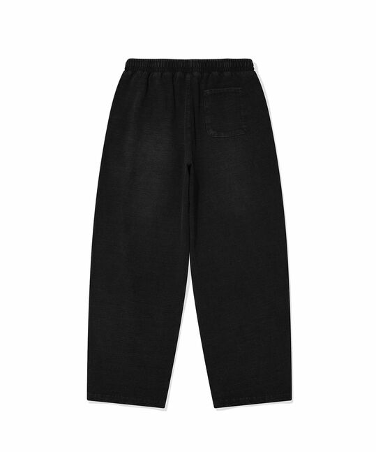 WIDE DENIM-LIKE SWEATPANTS