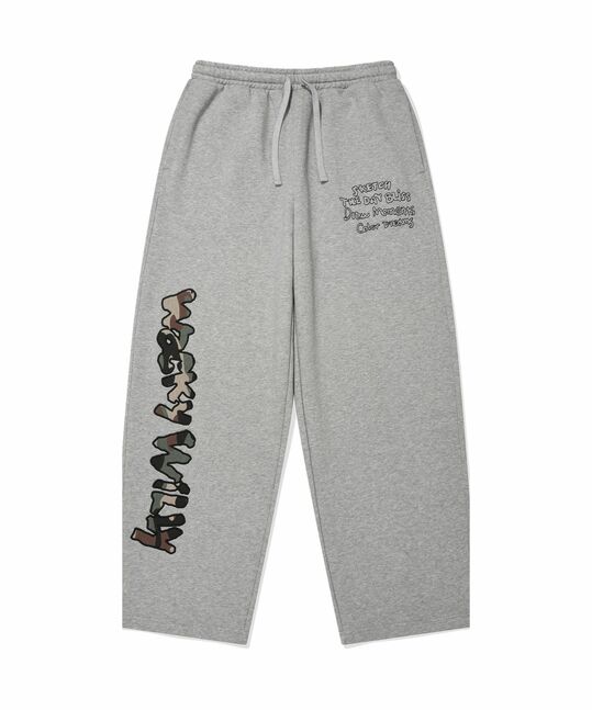CAMO APPLIQUE BALLOON FIT SWEAT PANTS