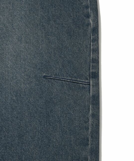 CURVED DENIM PANTS