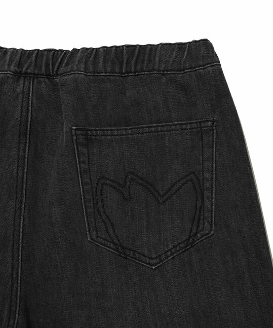 BRUSHED PARACHUTE DENIM PANTS