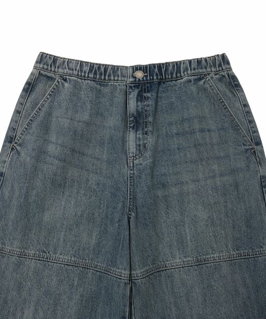 BRUSHED PARACHUTE DENIM PANTS