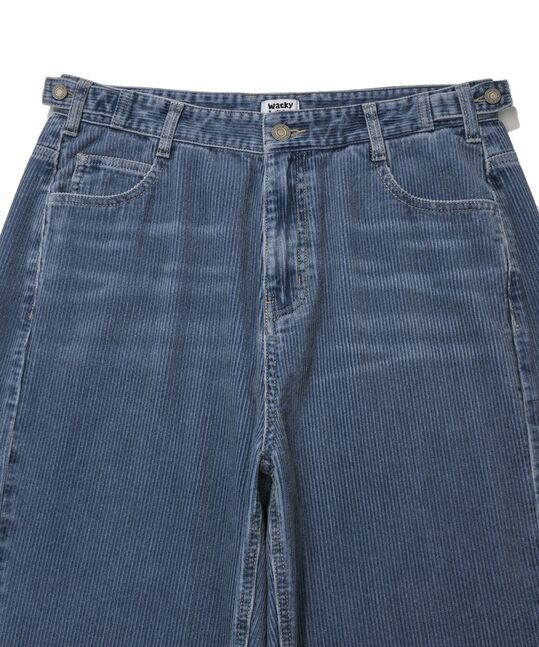 WASHED CORDUROY WIDE BANDING PANTS