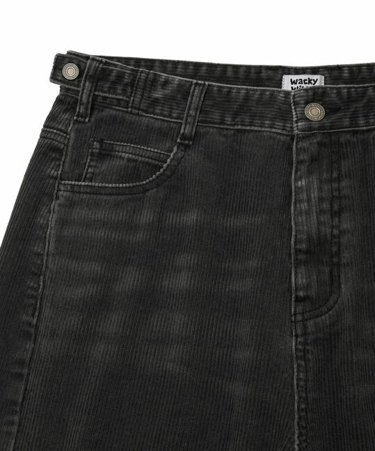 WASHED CORDUROY WIDE BANDING PANTS