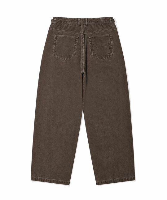 WASHED CORDUROY WIDE BANDING PANTS