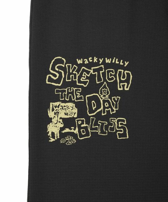 MULTI GRAHPICV WIDE WAFFLE SWEATPANTS